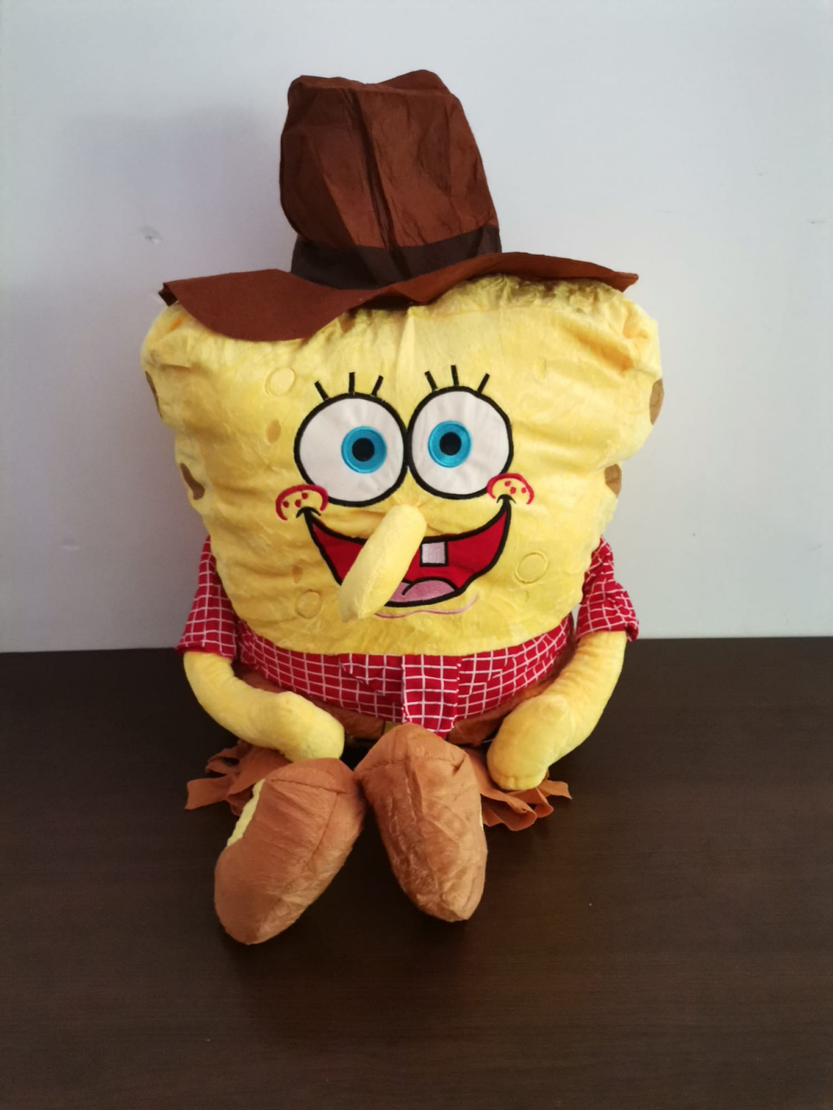 in case inadvertently mass Mascota de Plus Spongebob Pantaloni Patrati Jumbo Cowboy