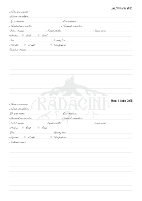 Agenda zilnica personalizata cu linii [4]