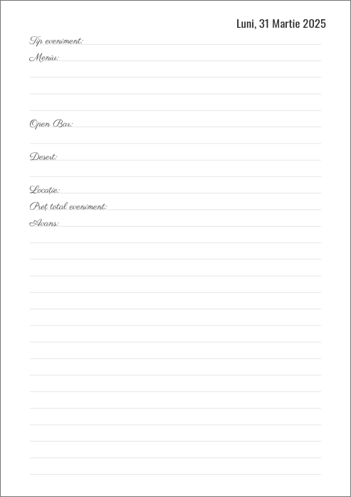 Agenda zilnica personalizata cu linii [5]