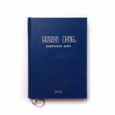 Scoala de soferi | Instructor Auto - Agenda datata saptamanal personalizata pentru instructor auto cu fise pentru elevi