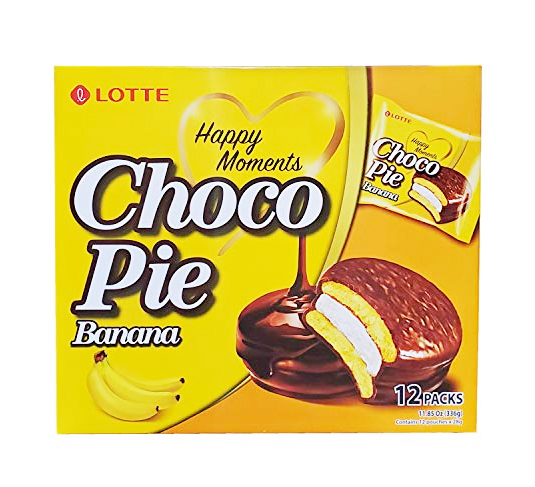 Chocopie Banana flavour 336g(12×28g) Lotte [1]