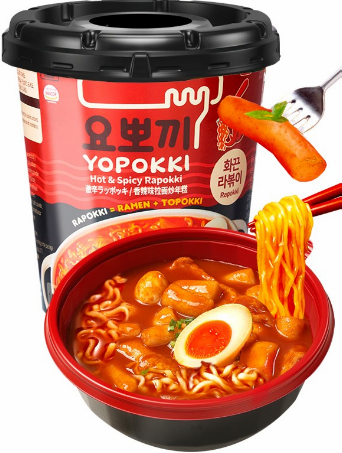 Yopokki Cup Ricecake&Ramen Hot Spicy 145g YP [6]