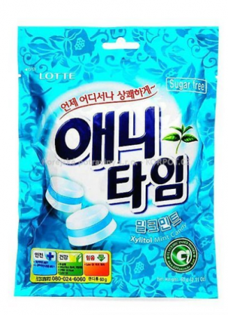 Snack & Drink - Anytime xylitol mint candy 60g Lotte