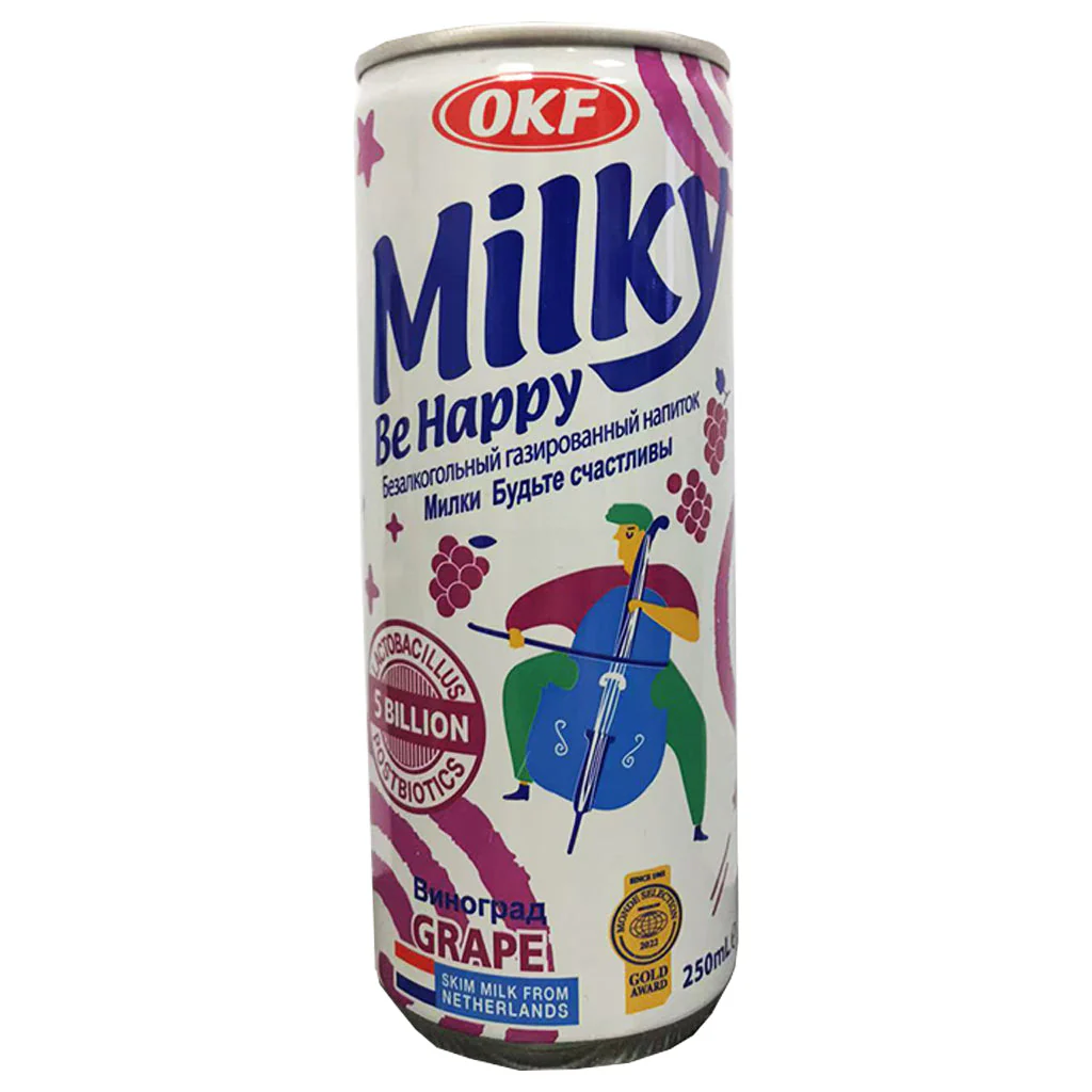 Fruit Juice/Soda/Soy Drinks - Milky grape 250ml