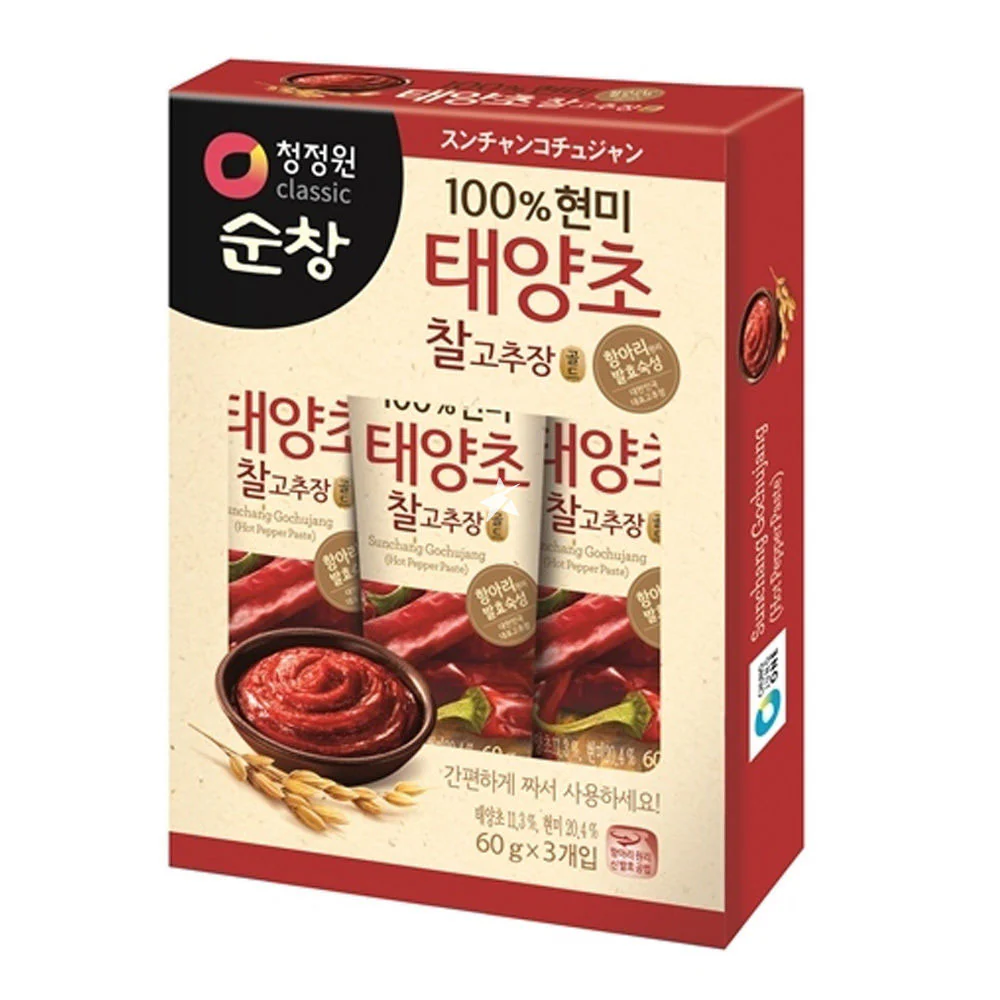 Red pepper/Soybean paste - Pasta de chili (Tube) 60gX3 CJW