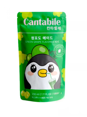 Snack & Drink - Pouch green grape 230ml