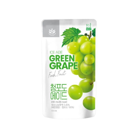 Fruit Juice/Soda/Soy Drinks - Pouch Green grape ade 230ml