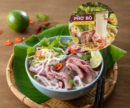 Rice noodle bowl Pho bo [1]