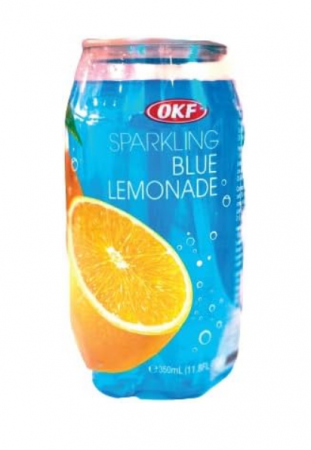 Fruit Juice/Soda/Soy Drinks - SGR Sparkling Blue Lemonade 350ml OKF