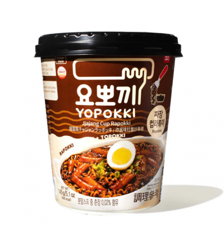 Noodles - Yopokki Cup Ricecake&Ramen Jjajang 145g