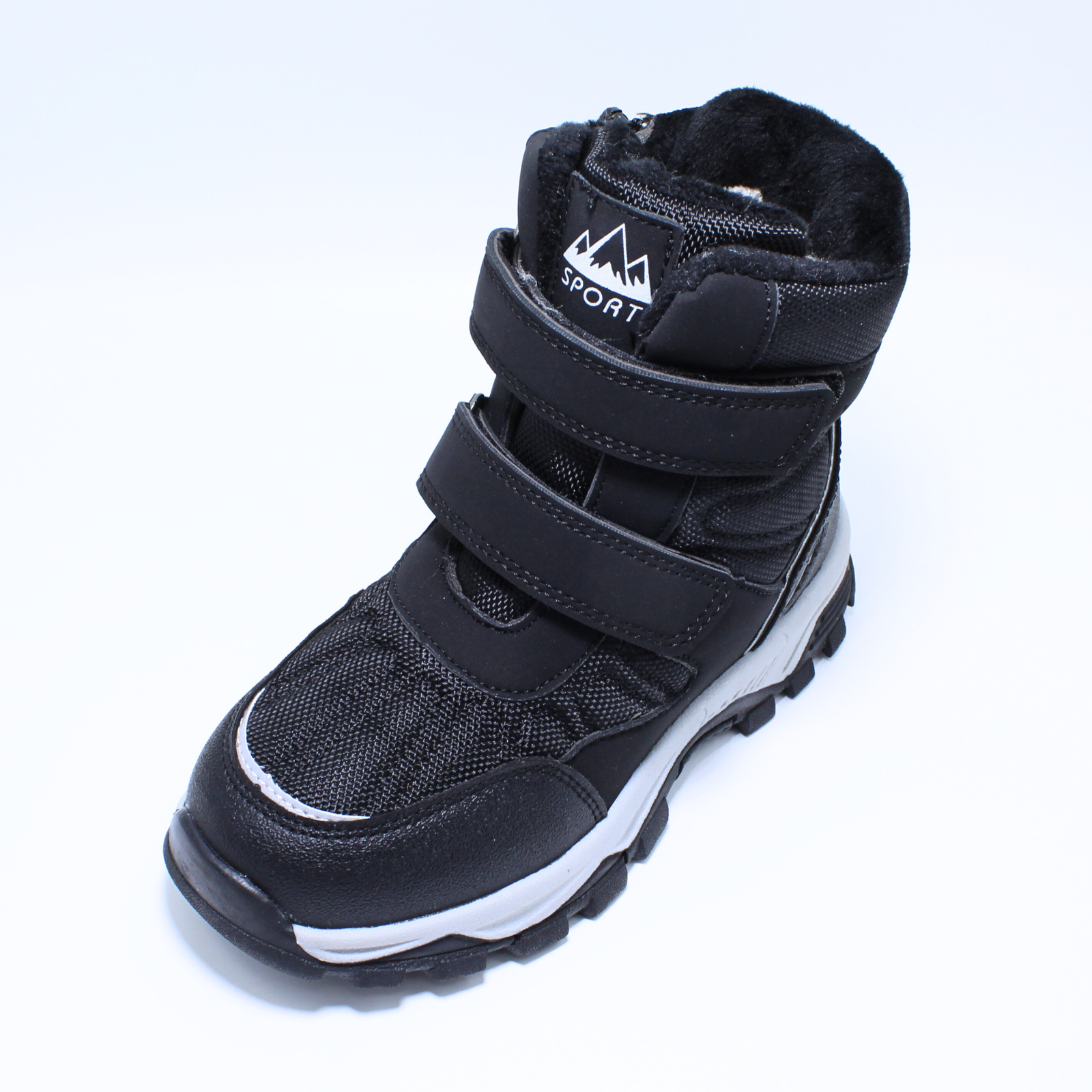 Ghete zapada imblanite baieti, Happy Bee 964280, negru, marimi 32-37