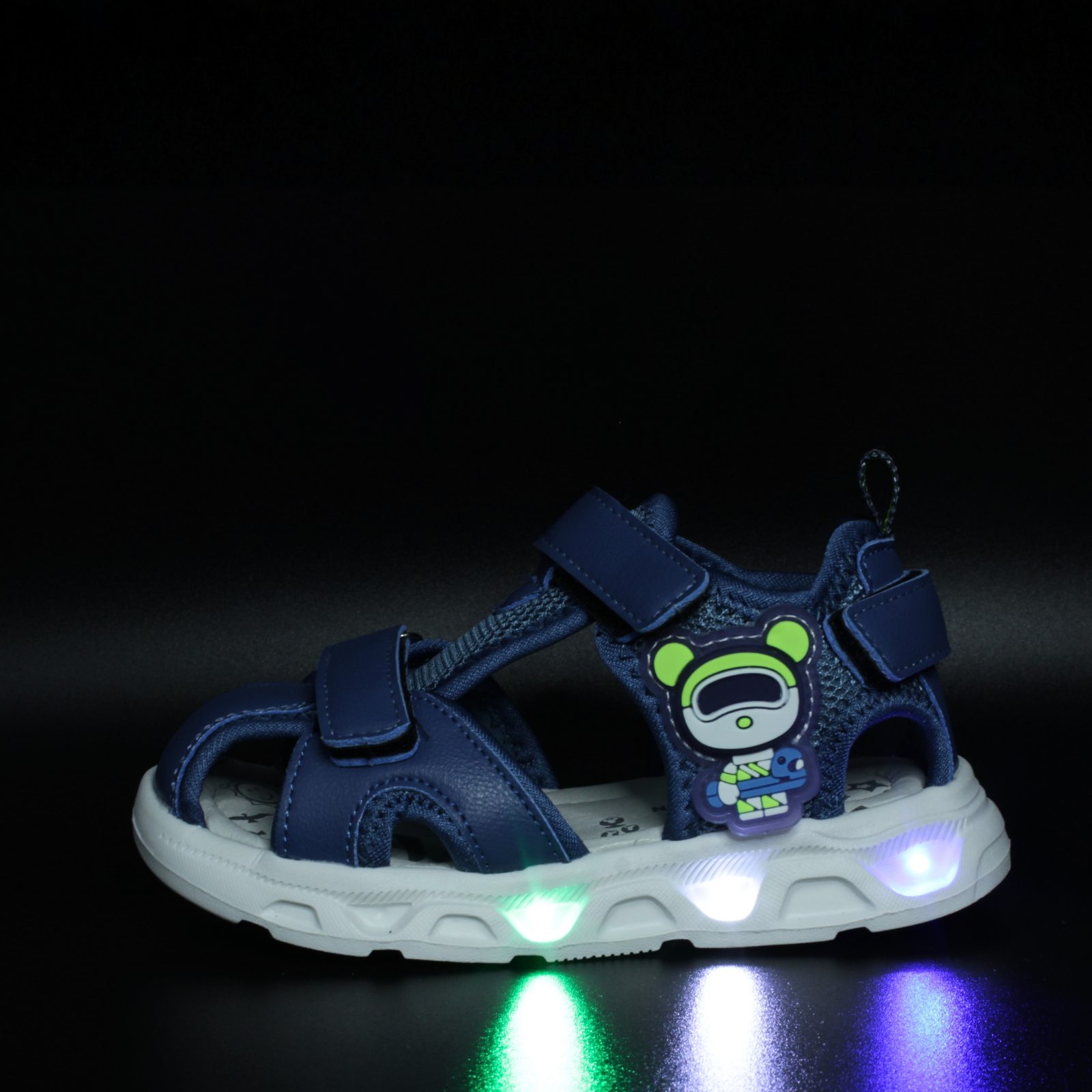 Sandale cu luminite LED New8Teen 0043220, navy, marimi 20-25