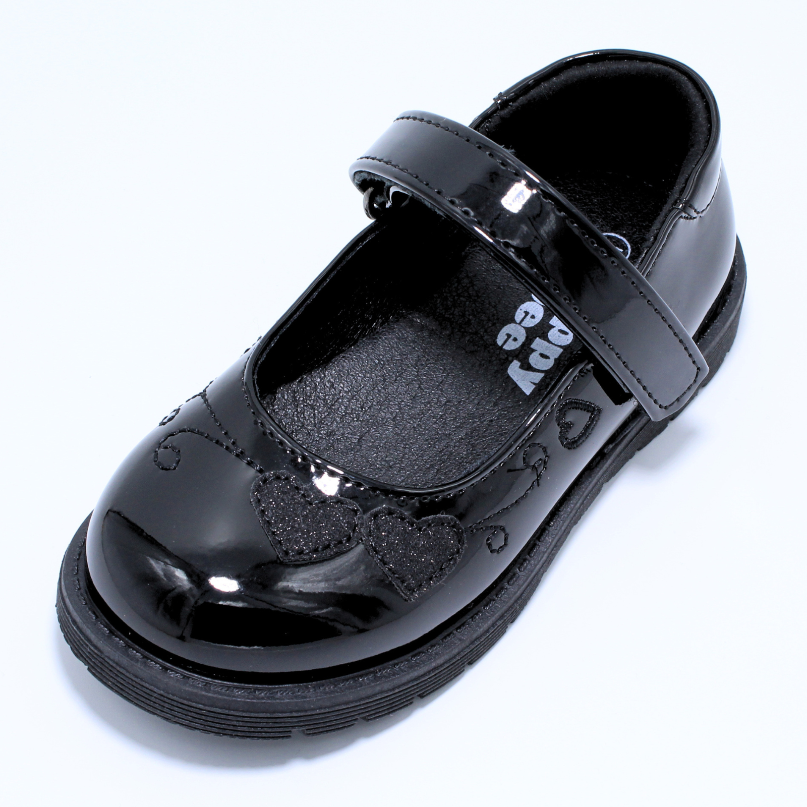 Pantofi eleganti Happy Bee 0007530, negru lucios, marimi 25-30