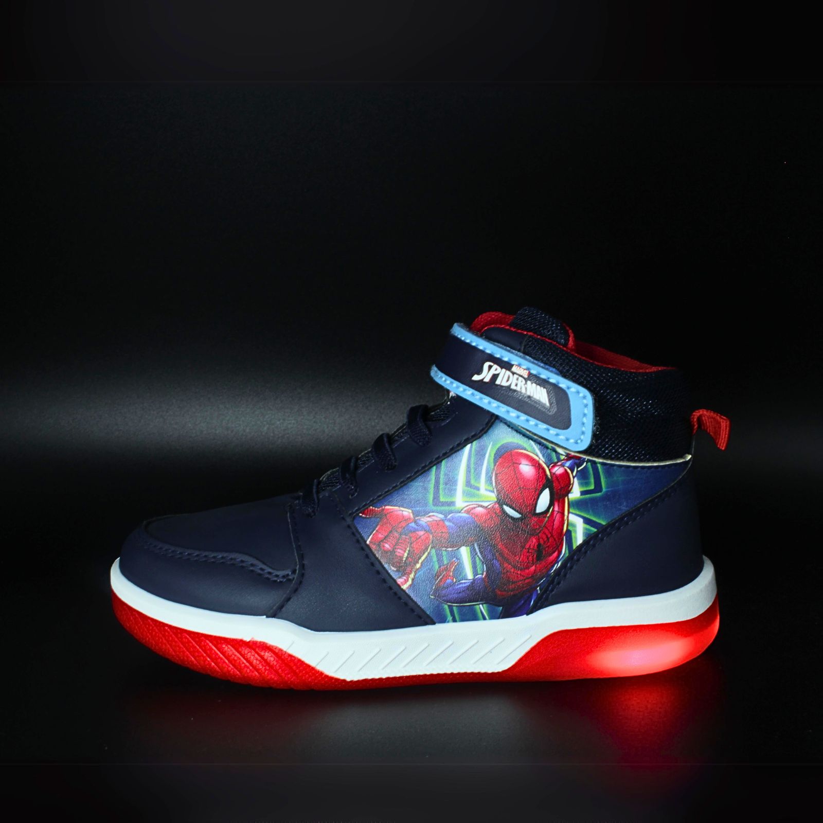 Ghete Spiderman cu lumini LED, 28-33