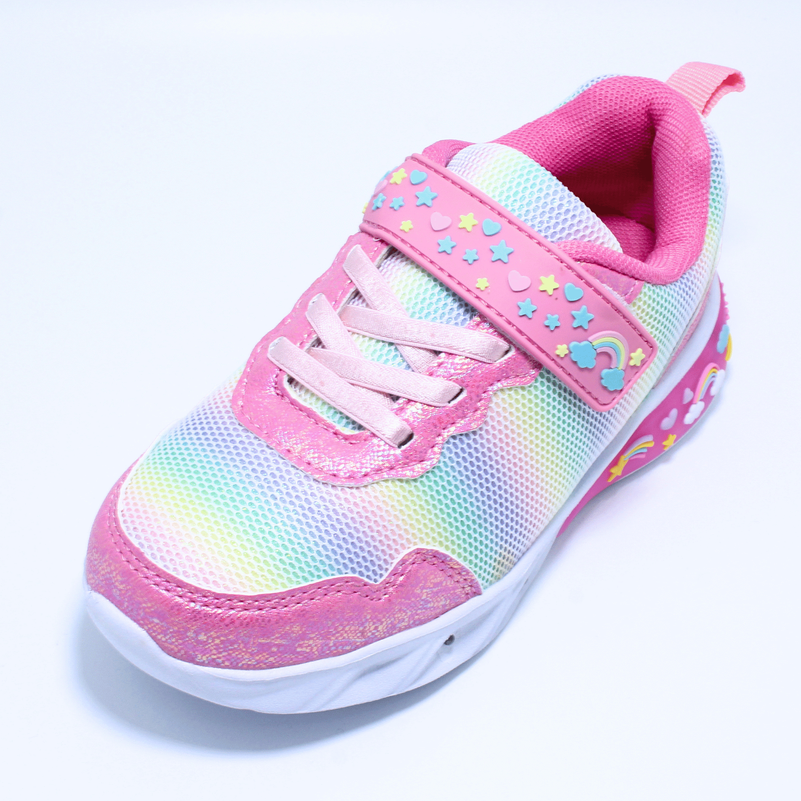 Pantofi sport cu luminite Happy Bee 971310, roz, marimi 28-35 EU