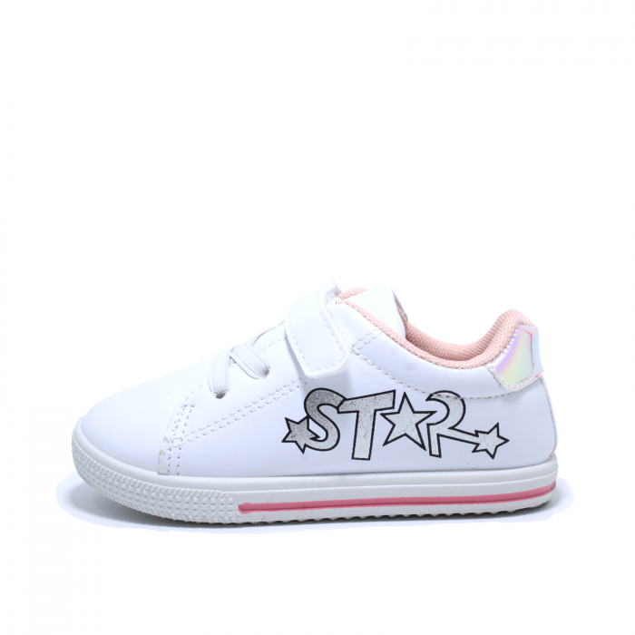 Pantofi fete Star, Sprox 552930, alb, 20-26 | kiddiespride.ro [1]