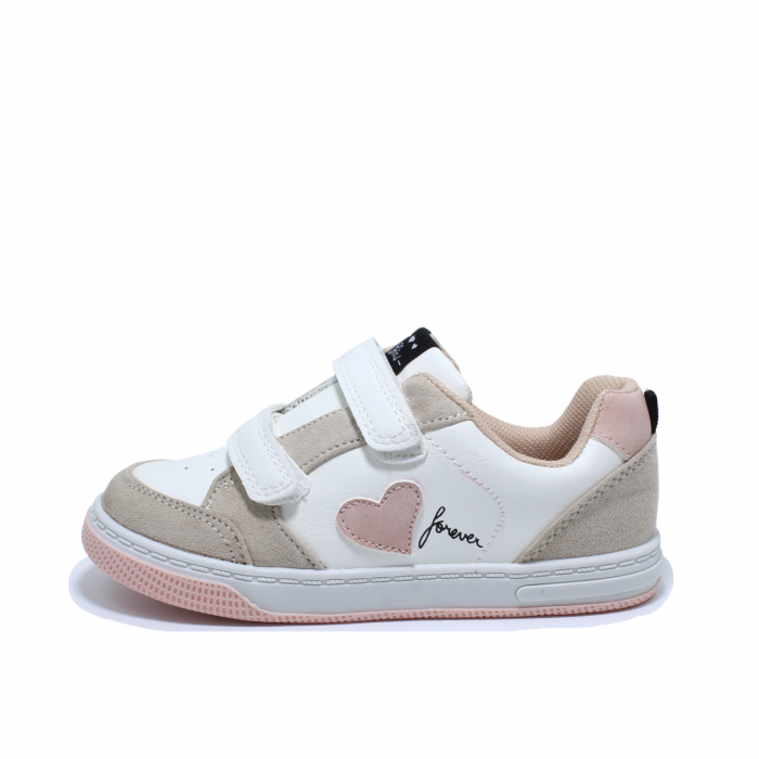 Sneakers pentru fete Sprox 529140, alb/bej, marimi 20-26 | kiddiespride.ro [1]