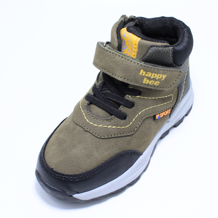 Ghete imblanite baieti, Happy Bee 964180, kaki, marimi 22-27 [5]