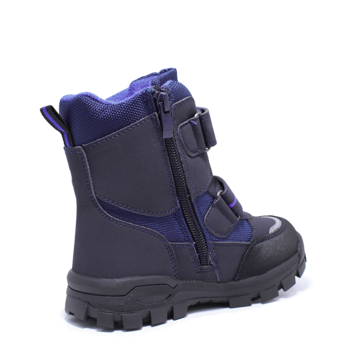 Ghete zapada imblanite baieti, Happy Bee 0013870, C-Texi, negru-albastru, marimi 28-35 [4]