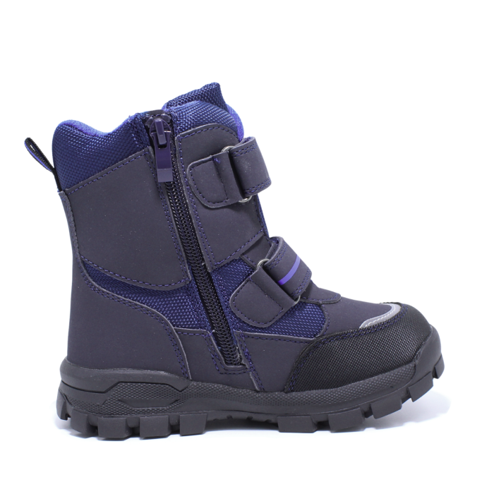 Ghete zapada imblanite baieti, Happy Bee 0013870, C-Texi, negru-albastru, marimi 28-35 [2]