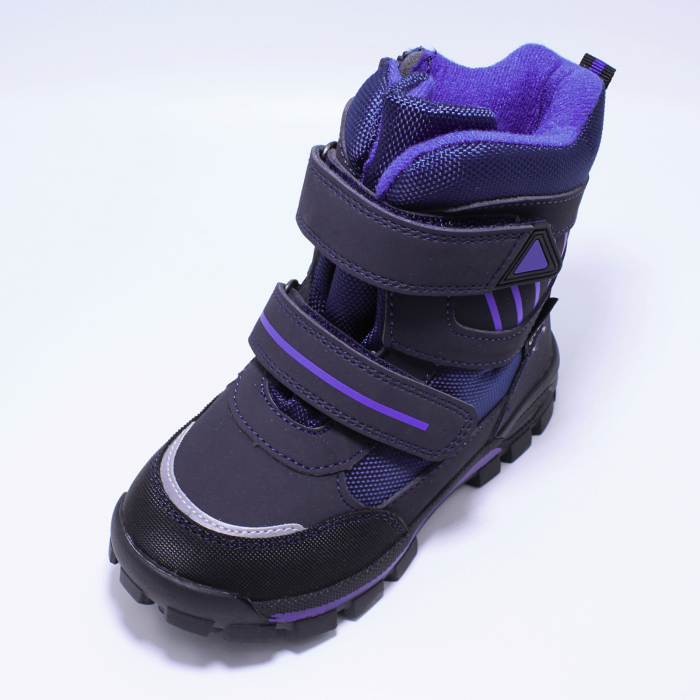 Ghete zapada imblanite baieti, Happy Bee 0013870, C-Texi, negru-albastru, marimi 28-35 [5]