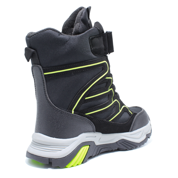 Ghete zapada imblanite baieti, Happy Bee 0013910, C-Texi, negru, marimi 32-37 [4]