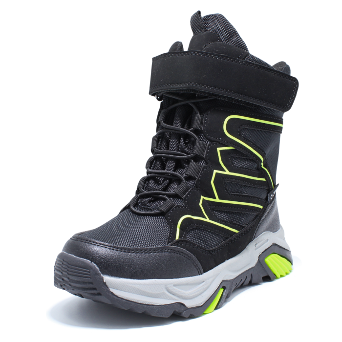 Ghete zapada imblanite baieti, Happy Bee 0013910, C-Texi, negru, marimi 32-37 [3]