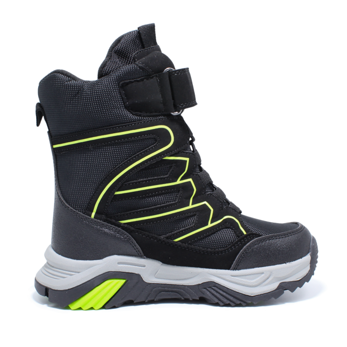 Ghete zapada imblanite baieti, Happy Bee 0013910, C-Texi, negru, marimi 32-37 [2]