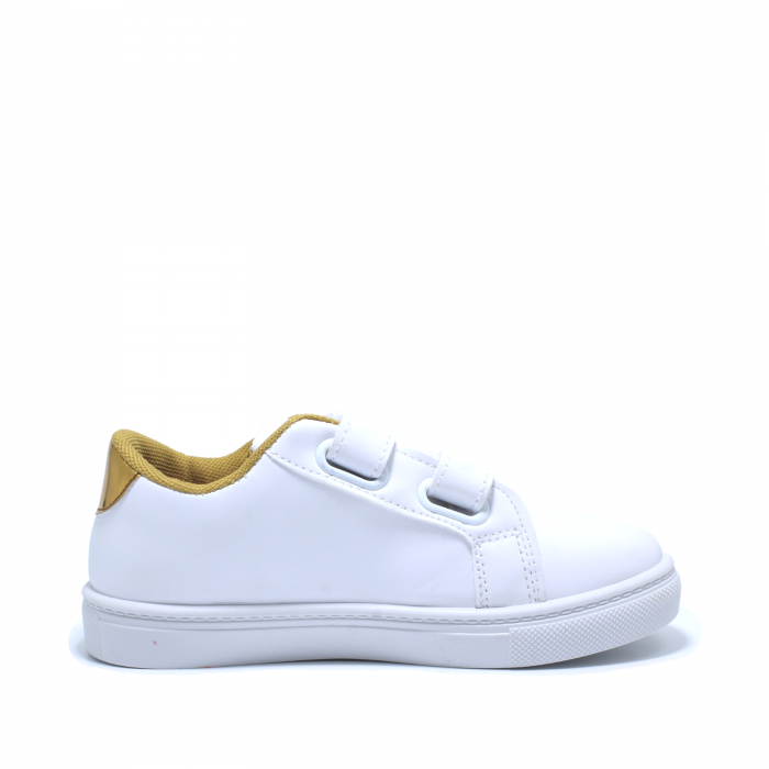 Pantofi albi fete D.T. New York 866700, inimioare aurii, marimi 25-30 [4]