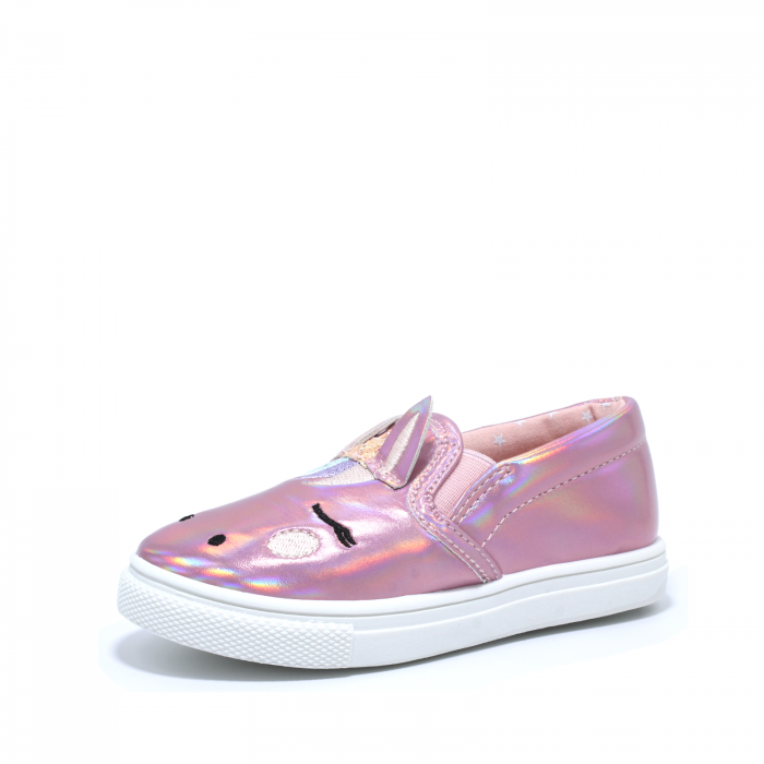 Pantofi fete model unicorn, D.T. New York 148890, lila/roz/argintiu, 22-27 | kiddiespride.ro [3]