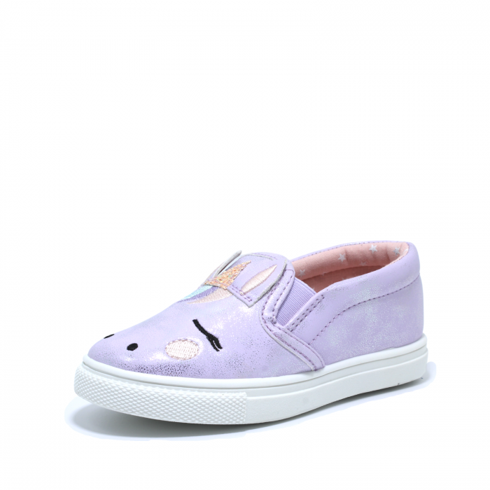 Pantofi fete model unicorn, D.T. New York 148890, lila/roz/argintiu, 22-27 | kiddiespride.ro [3]
