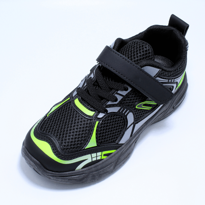 Pantofi sport Astonic Sport 0040240, negru-verde, marimi 31-36 EU [5]