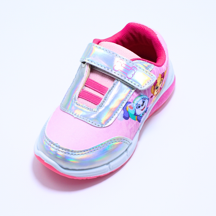 Pantofi sport cu luminite Paw Patrol, roz-argintiu, marimi 24-30 [6]