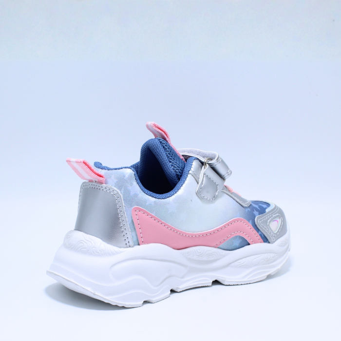 Pantofi sport cu luminite Stitch & Angel, 002825, argintiu-roz, marimi 24-32 EU [5]