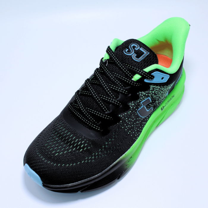 Pantofi sport SJ 637123, Soft Touch, negru-verde, marimi 36-41 EU [5]