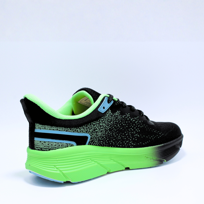Pantofi sport SJ 637123, Soft Touch, negru-verde, marimi 36-41 EU [4]