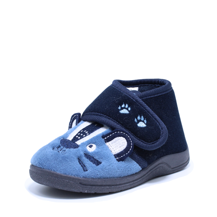 Papuci de interior baieti, Cortina 0011950 model soricel, navy, marimi 19-27 [3]