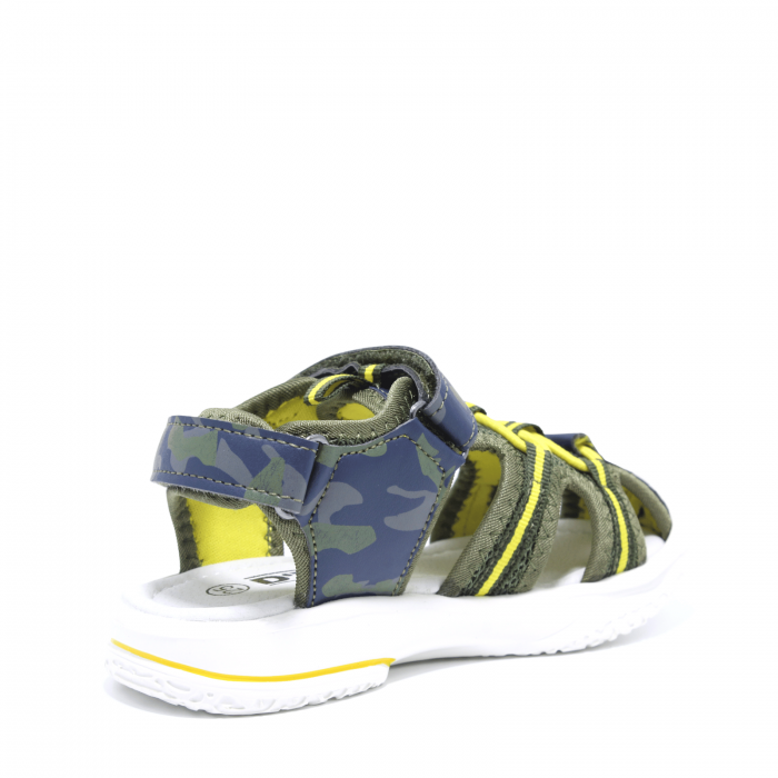 Sandale baieti camuflaj D.T. New York 149830, verde-galben, marimi 25-30 [4]