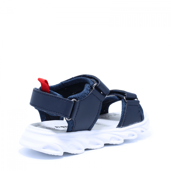 Sandale baieti cu luminite LED Happy Bee 981050, navy, marimi 25-30 [5]