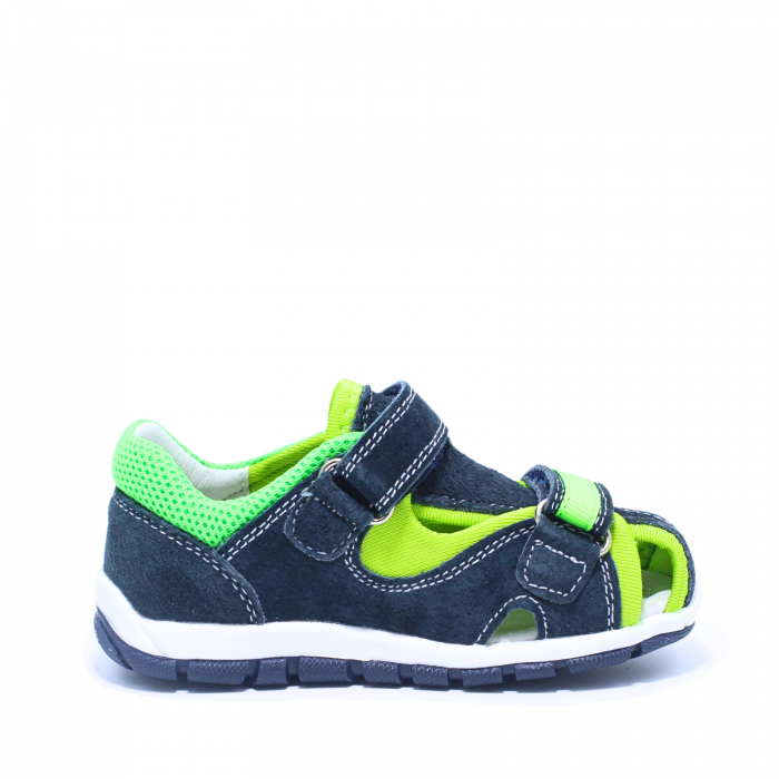 Sandale baieti din piele Happy Bee 944454, navy-verde, marimi 20-25 [2]