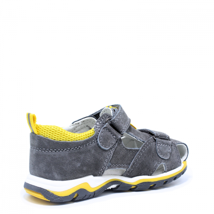 Sandale baieti din piele Happy Bee 944494, gri-galben, marimi 25-30 [4]