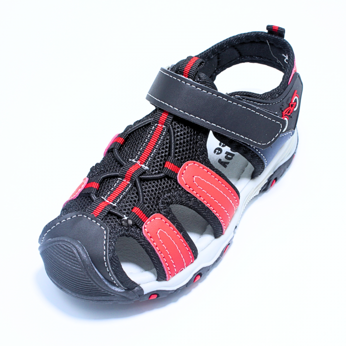 Sandale baieti Happy Bee 863940, negru-rosu, marimi 28-35 [5]