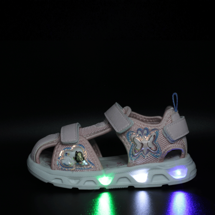 Sandale cu luminite LED New8Teen 0043210, roz, marimi 20-25 [2]