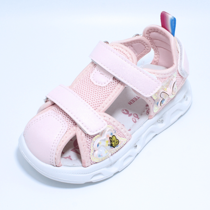 Sandale cu luminite LED New8Teen 0043210, roz, marimi 20-25 [6]