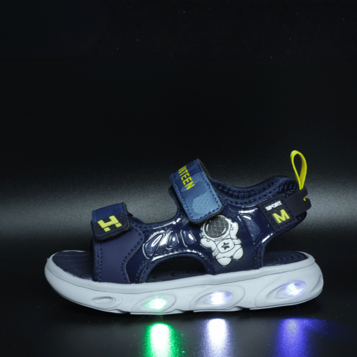 Sandale cu luminite LED New8Teen 0043340, navy, marimi 25-30 [2]