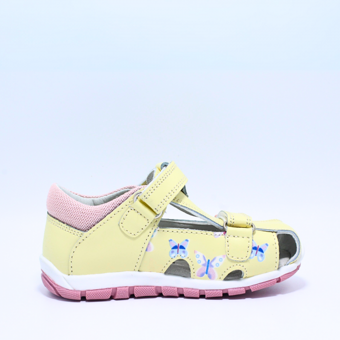Sandale fete din piele Happy Bee 944954, galben, marimi 20-25 [2]