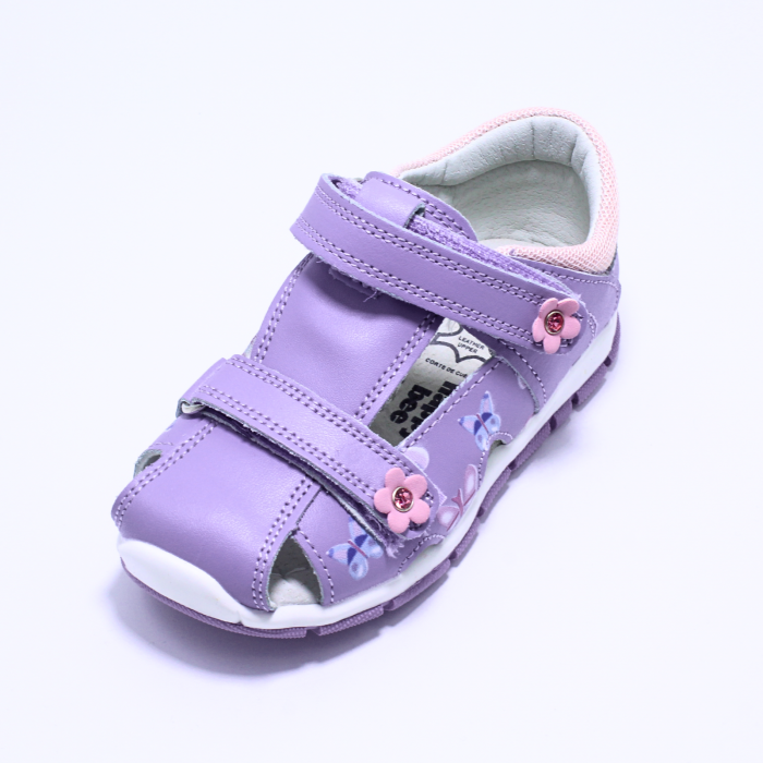 Sandale fete din piele Happy Bee 944954, lila, marimi 20-25 [5]