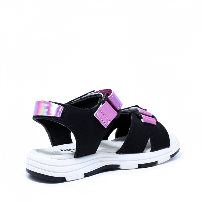 Sandale fete Happy Bee 867880, negru-liliac, marimi 28-35 [4]