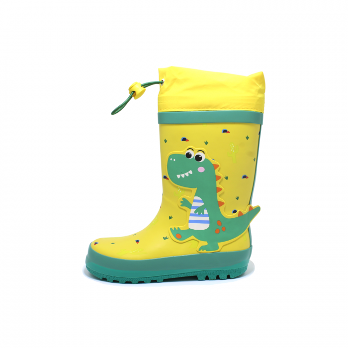 Cizme de ploaie pentru copii, Dino, galben-verde, 28-35 EU [1]