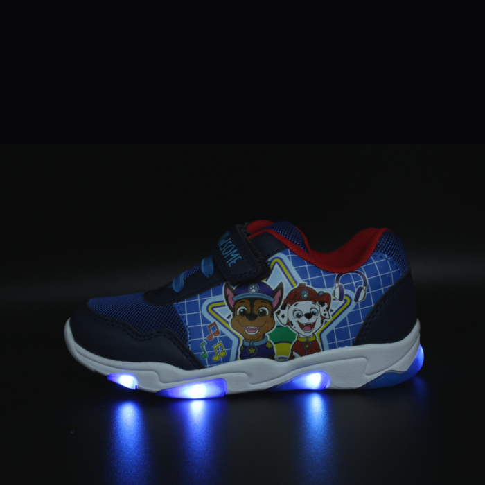 Sneakers copii cu luminite, Paw Patrol 8375, albastru, marimi 24-30 | kiddiespride.ro [2]